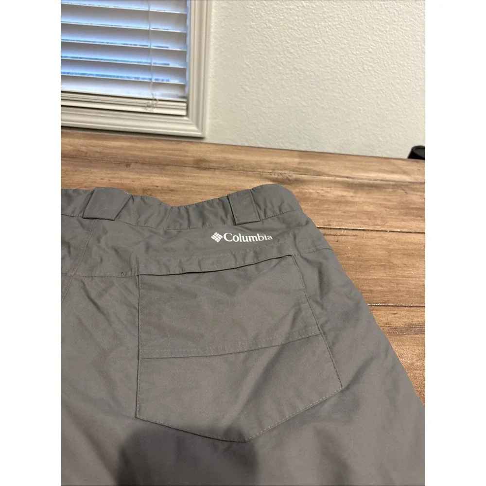 Columbia Ski Pants‎ Mens XL Gray Waterproof Insulated Omni-Tech Snow Adjustable